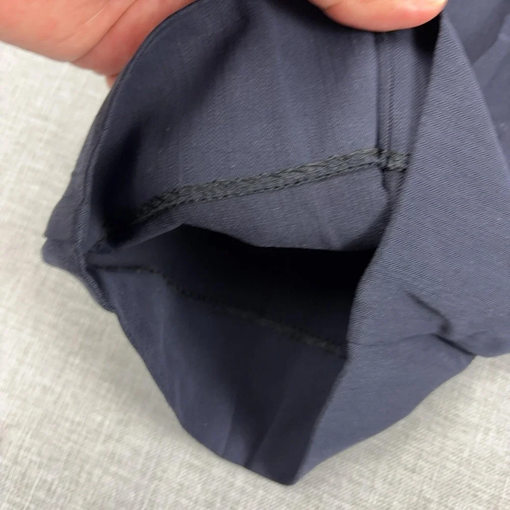 Tommy Bahama Pants Mens 38x30 Blue Silk Herringbone Pleated Dress Relaxed Summer